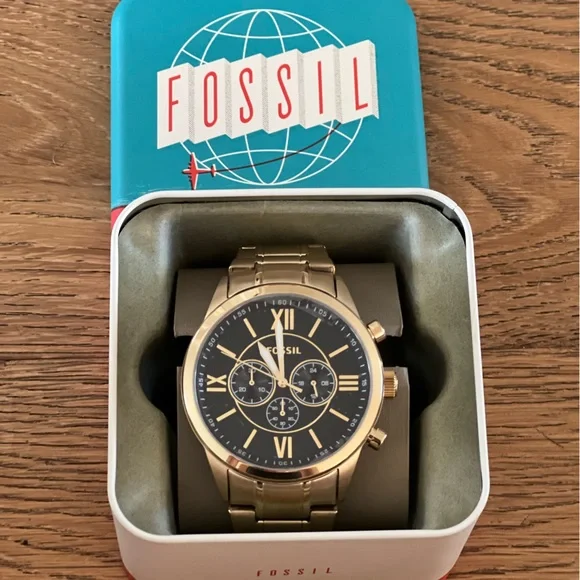 Fossil | Accessories | New With Tags Fossil Goldtone 